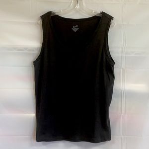 J Jill XL Women’s Black Pima Cotton Tank Top